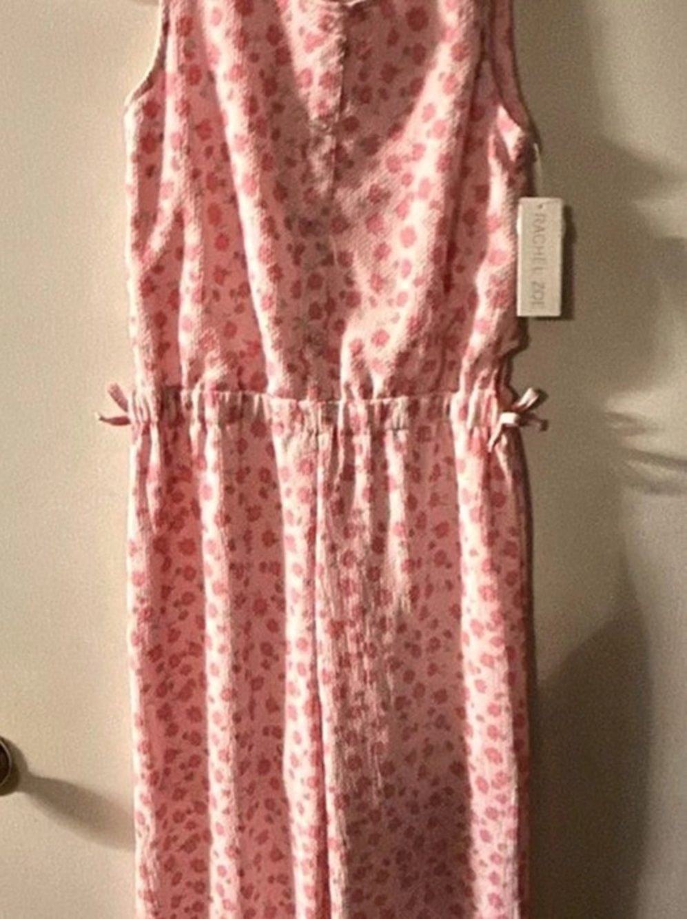 Rachel Zoe Pink & White Floral Sleeveless Dress